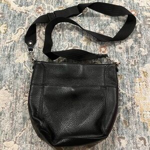Treasure & Bond Black Leather Crossbody Bag